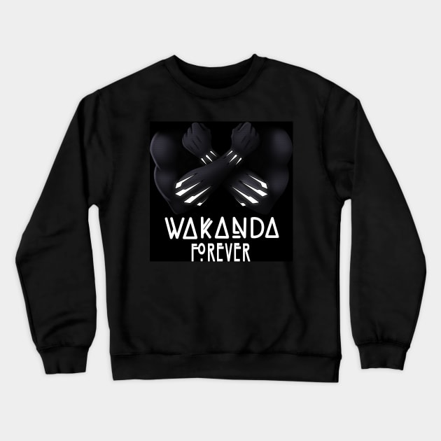 Wakanda Forever Crewneck Sweatshirt by Mike Mincey